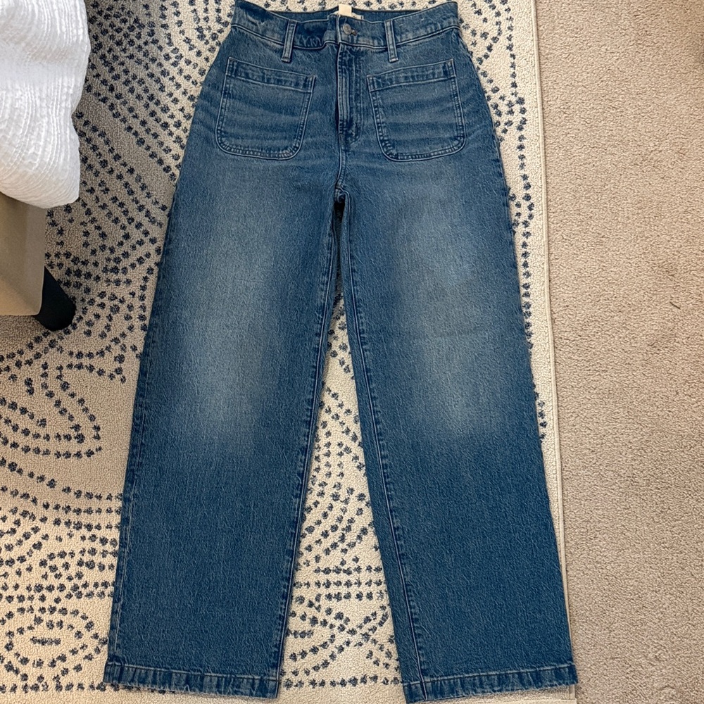 Madewell Emmett wide leg denim - medium blue wash